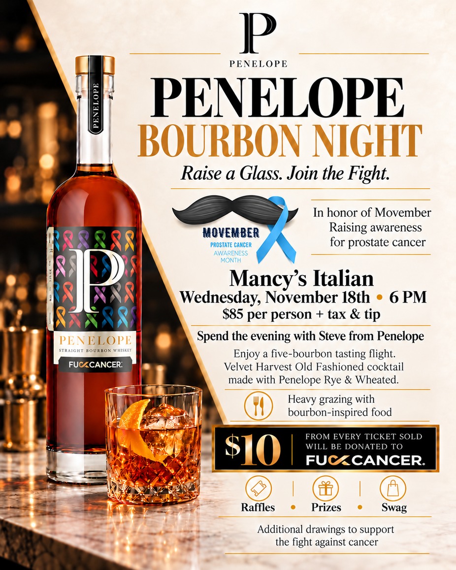 PENELOPE BOURBON TASTING TO BENIFIT PROSTATE CANCER event photo