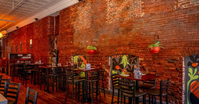 Tables with bar stools