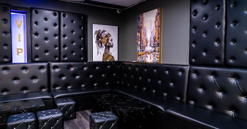 Interior, seating place near wall