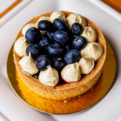 Blueberry tart.
