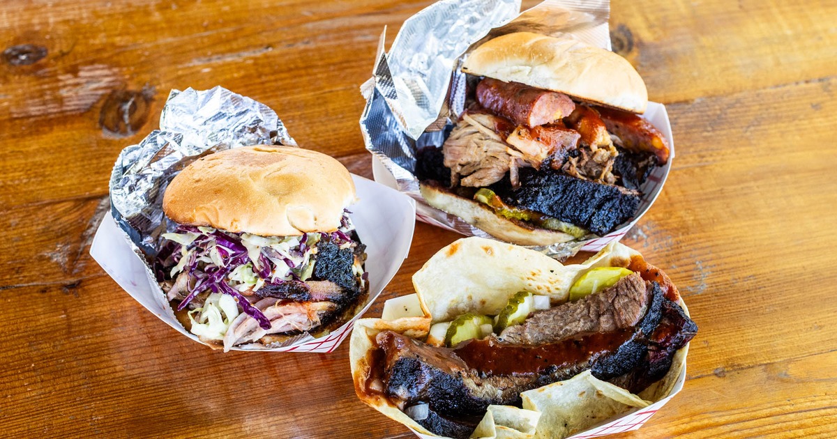 The Silky and The Playboy  sandwiches with a brisket taco