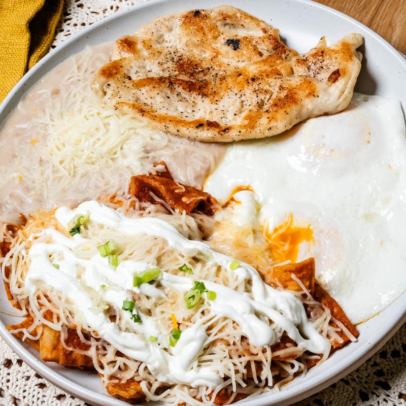 menu item 6 of 10, Chilaquiles Rojo