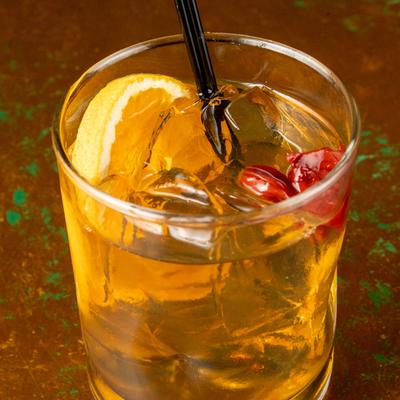 Maple Old Fashioned cocktail.