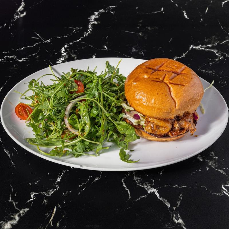 menu item 23 of 31, BBQ Pulled Pork Burger