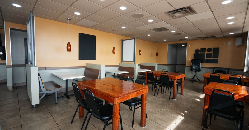 Interior, dining area