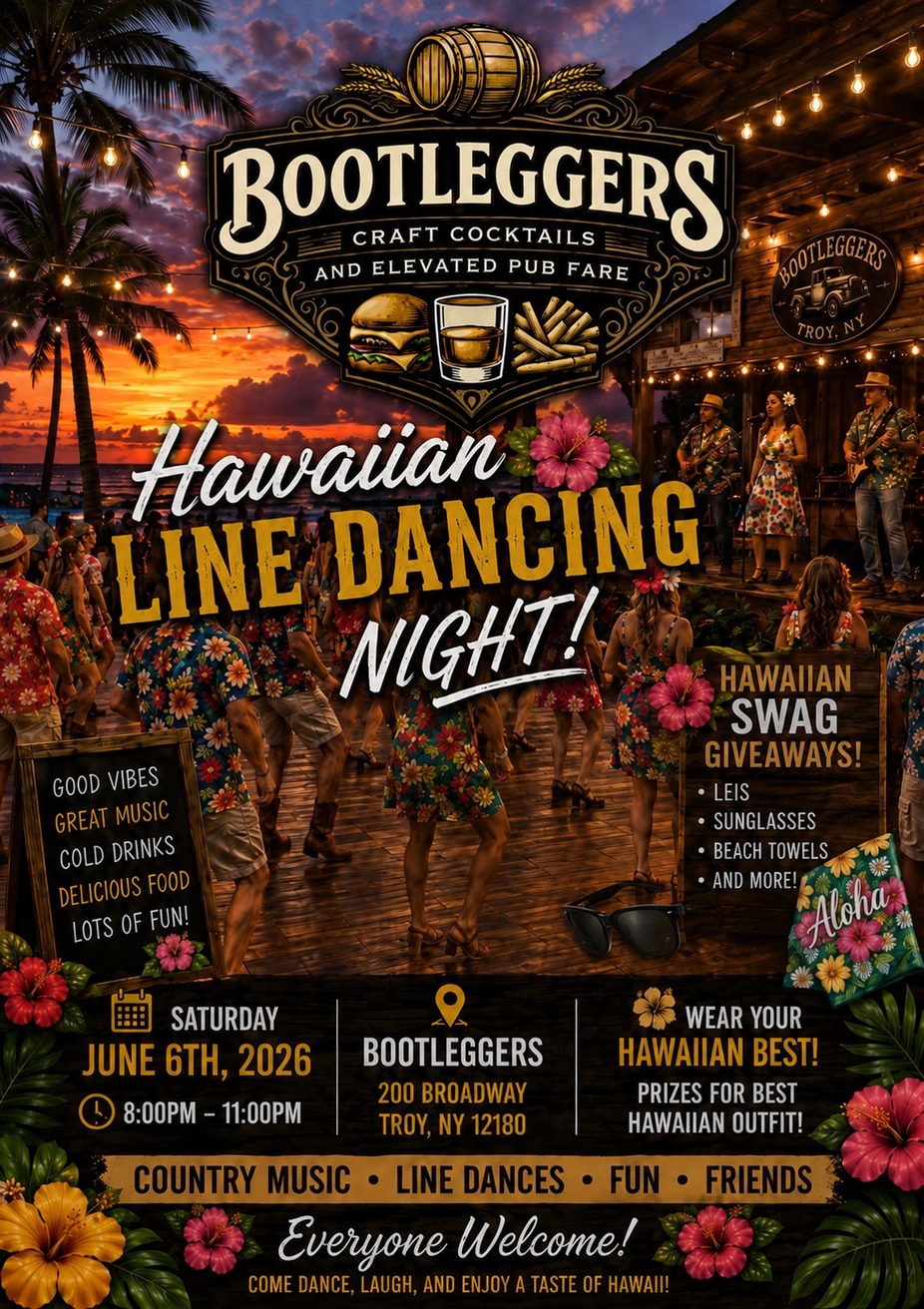 🌺🤠 HAWAIIAN LINE DANCING NIGHT AT BOOTLEGGERS 🤠🌺 event photo