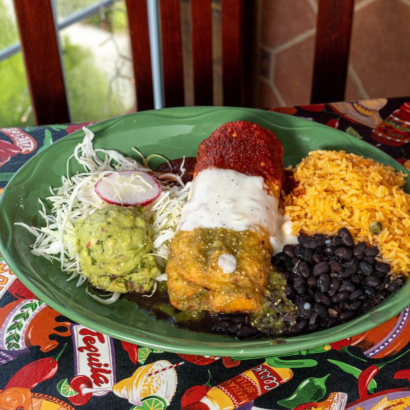 menu item 6 of 8, Chimichangas