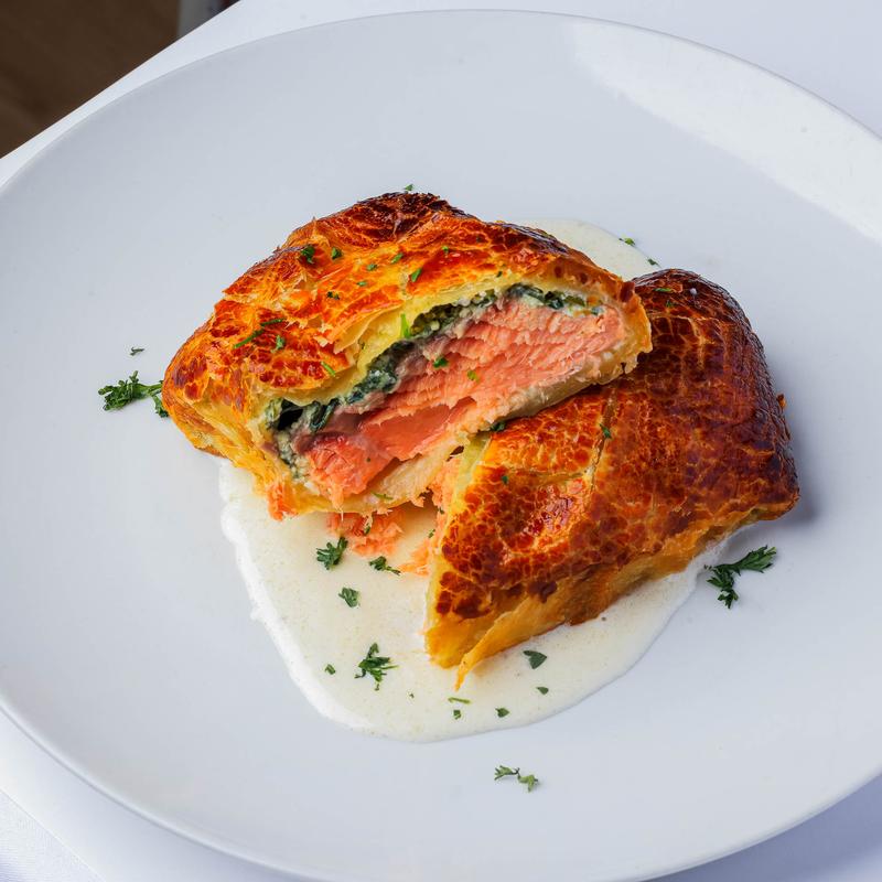menu item 7 of 31, Salmon en Croute