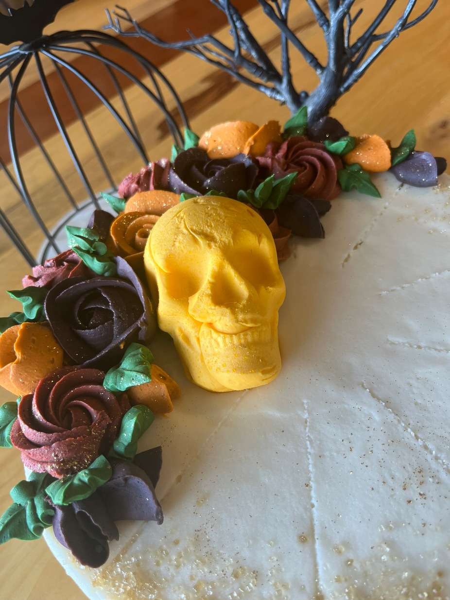 Celebrating the Dia de los Muertos and Halloween seasons.