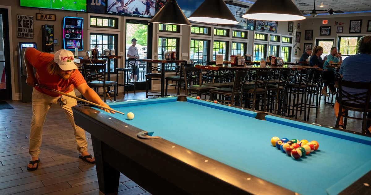 Interior, pool table area