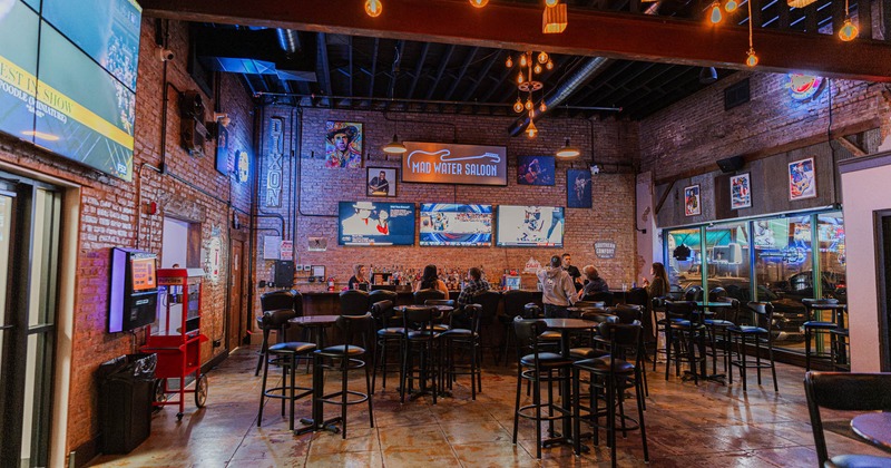 Bar tables and stools