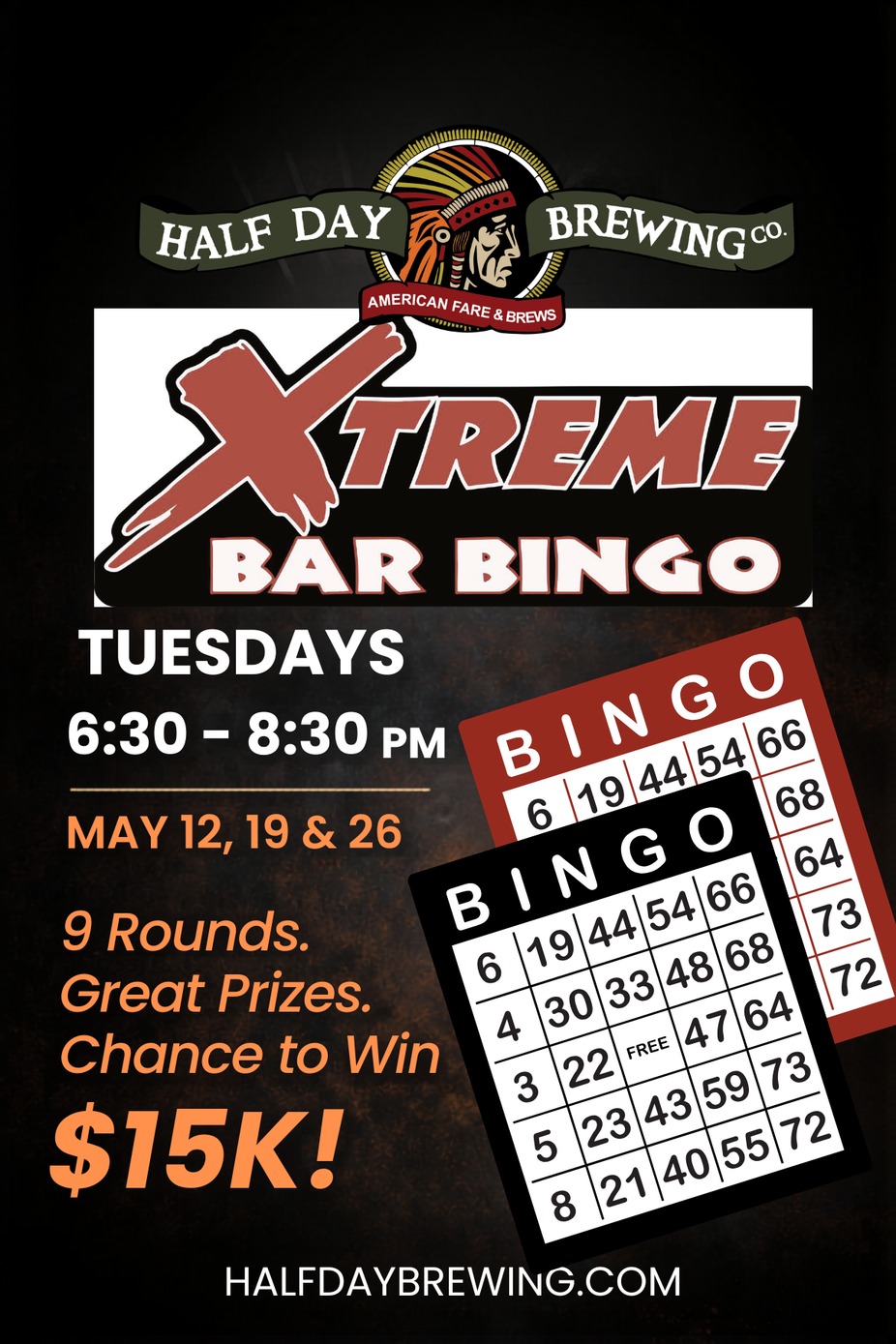 Xtreme Bar Bingo - Starting May 12 event photo