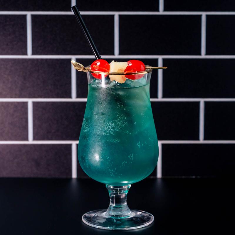 menu item 8 of 9, Blue Hawaiian