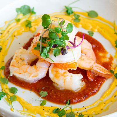 Jumbo Shrimp Cocktail appetizer.