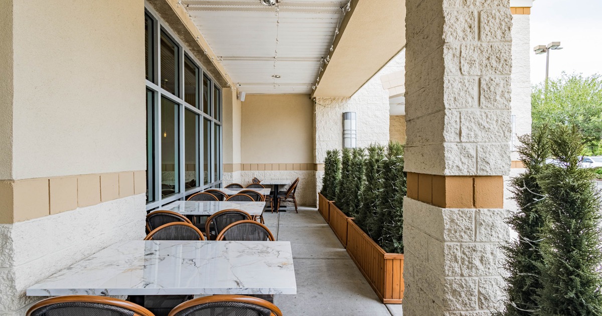 Exterior seating area