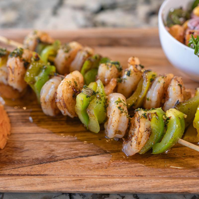 menu item 20 of 21, PINCHOS DE CAMARON