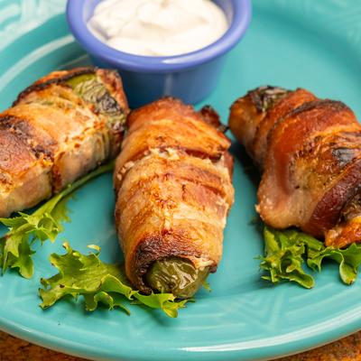 Stuffed jalapenos.