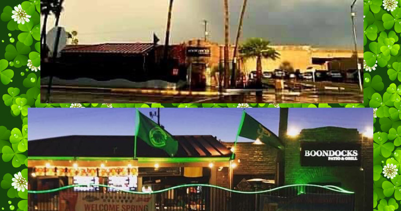 Exterior, two photos of the restaurant