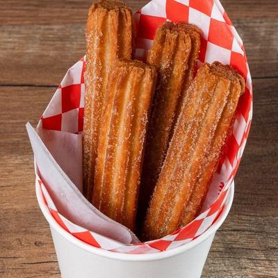 churros in a cup.