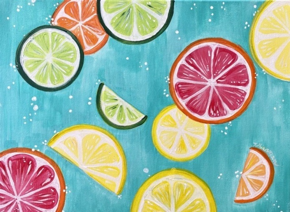 Paint & Sip: Slice of Summer event photo