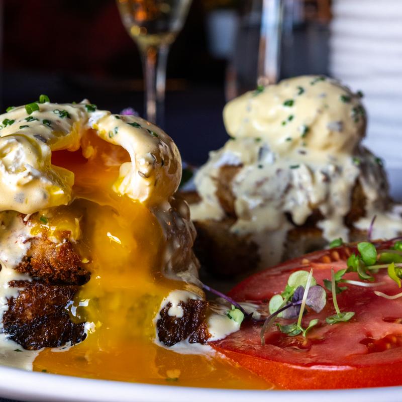 The Philosophers Crab and Shrimp Cake Benedict photo