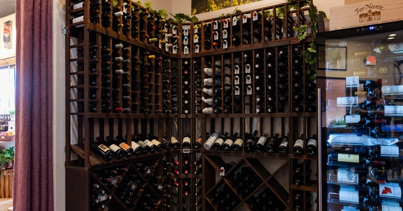 Interior, wine racks