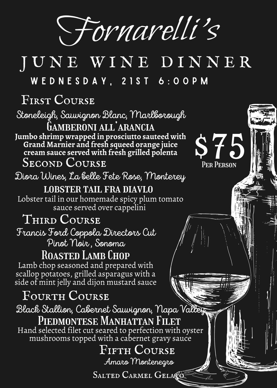 June Wine Dinner event photo