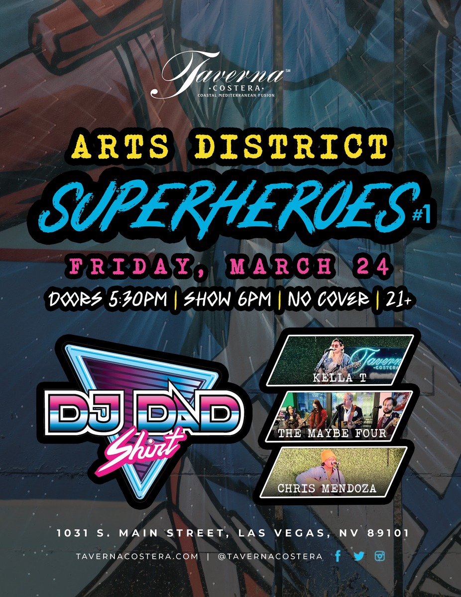 Arts District Superheroes event photo