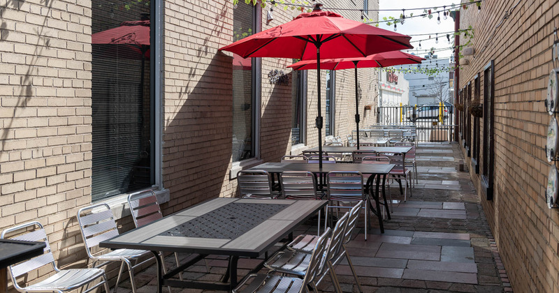 Exterior, seating area