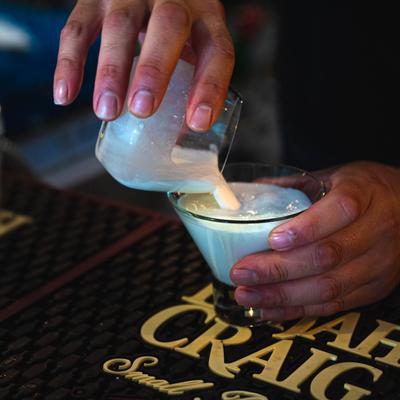 White Ukrainian cocktail