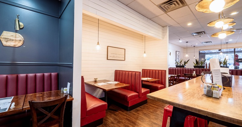 Dining area, dining booths