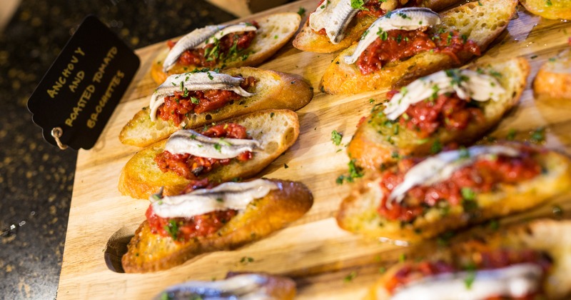 Bruschetta served