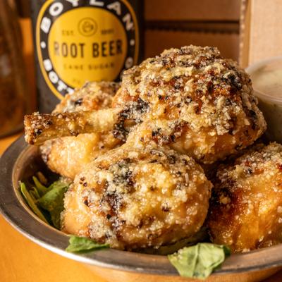 Garlic Parmesan wings.