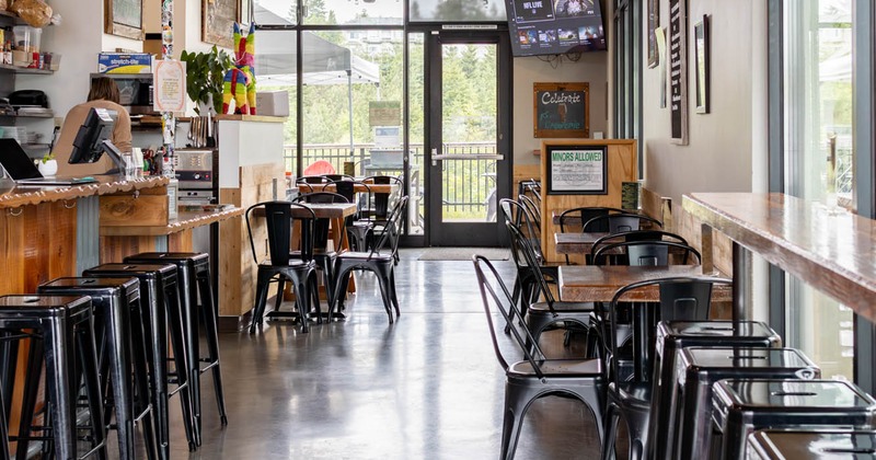 Interior, dining area