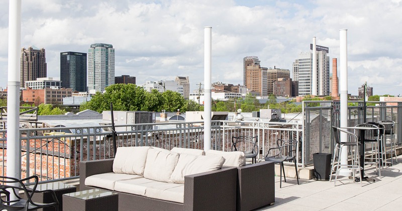 Exterior, seating space