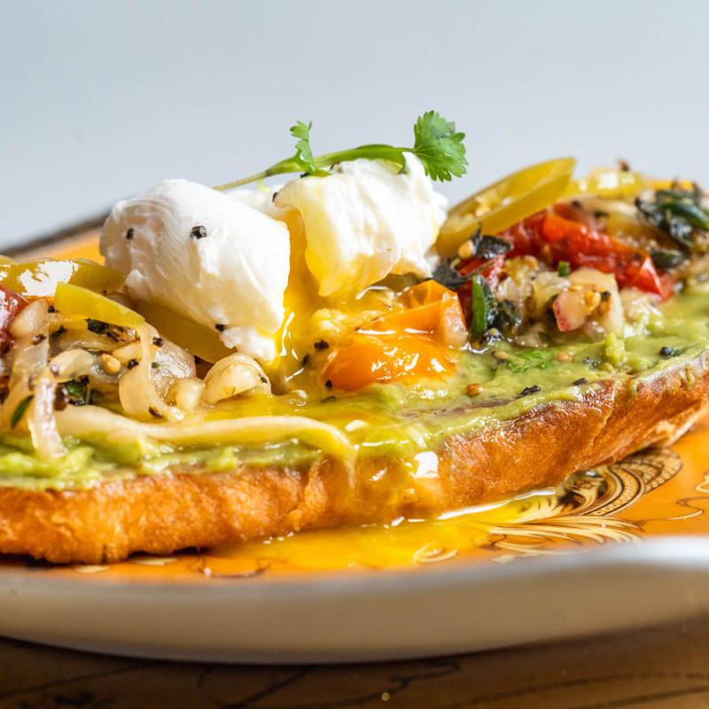 menu item 4 of 12, The Azteca Avocado Toast (V)