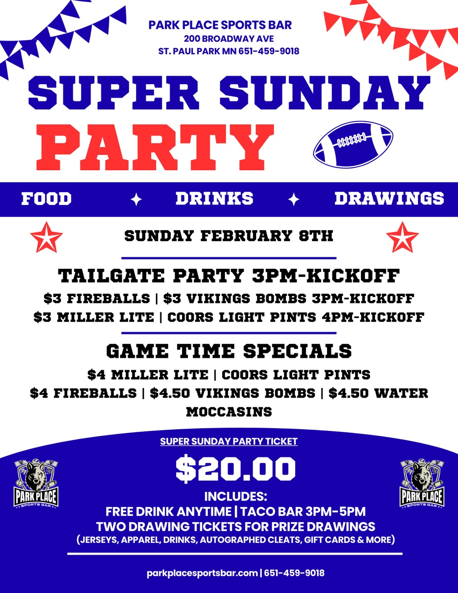 SUPER SUNDAY PARTY event photo