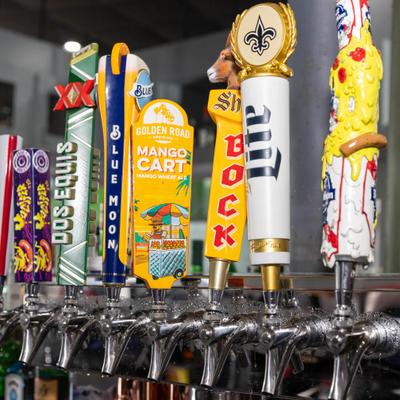 Beer dispensaries.