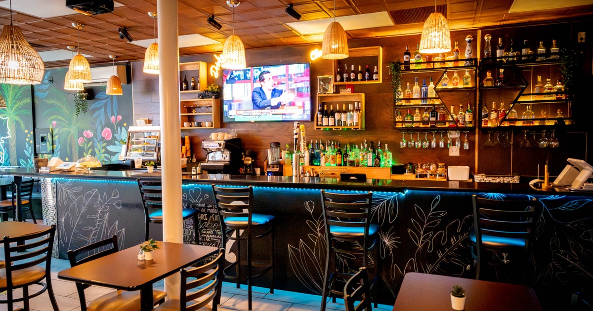Interior, bar area