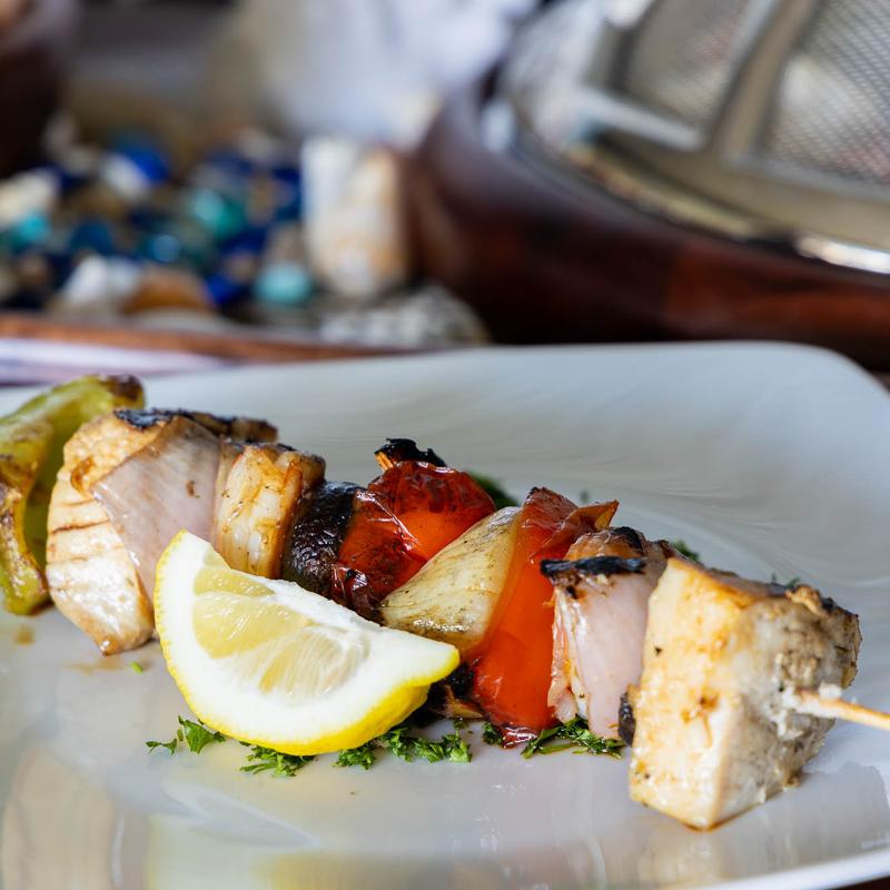 SHRIMP, SCALLOP & FISH KABOB photo