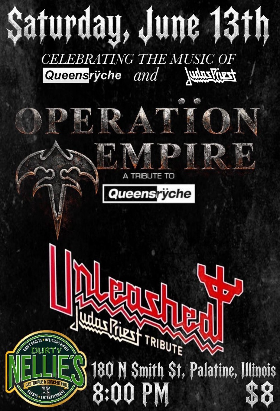 2 Tributes, One Night, Queensryche and Judas Priest event photo