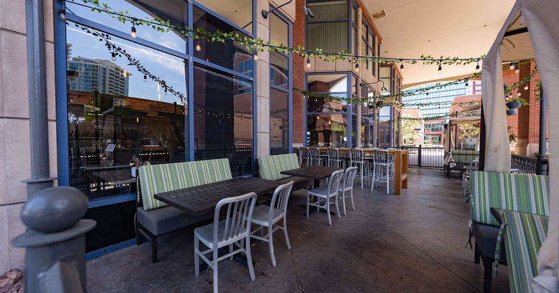 Patio, seating area