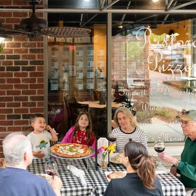 People dining together.