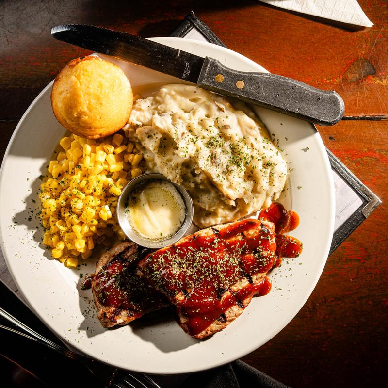 2 Pork Medallions with Whiskey Honey Glaze photo