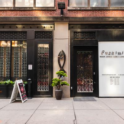 Exterior, restaurant front entrance.