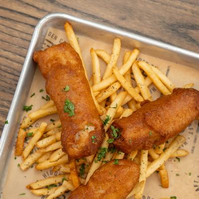 Fried fish and fries.