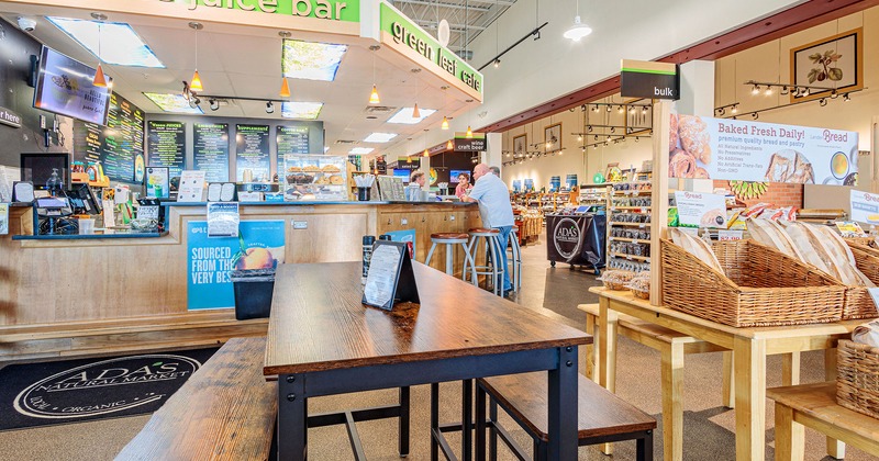 Interior, seating area and ordering counter