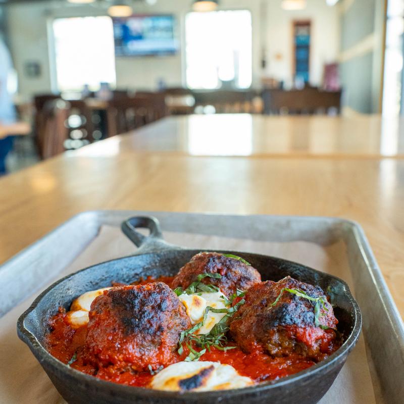 menu item 5 of 20, Wood-Fired Mama’s Meatball Skillet