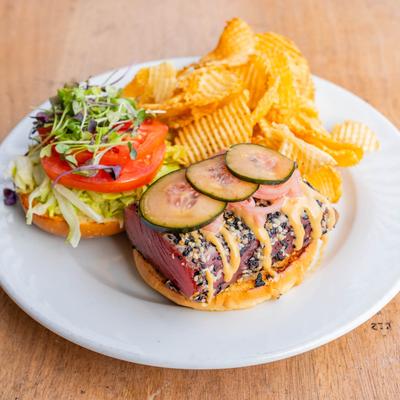 Sesame Seared Ahi Tuna Sandwich