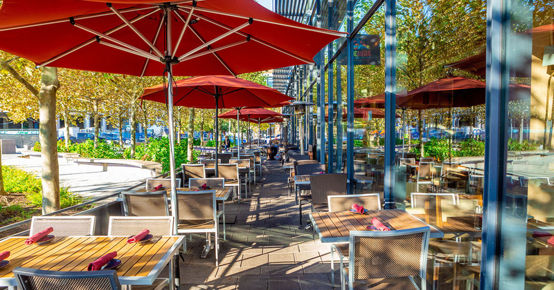 Outdoor patio can also be reserved for private parties and dinners